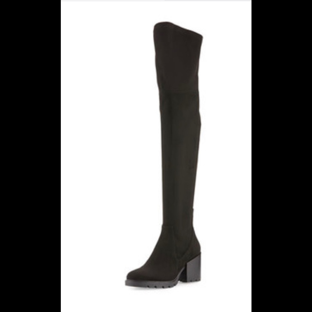 KENDALL & KYLIE
SAWYER SUEDE OVER THE KNEE BOOTS - BLACK